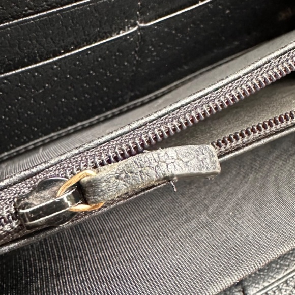 Genuine Gucci Web Ophidia black leather zip around wallet organizer - Picture 13 of 16